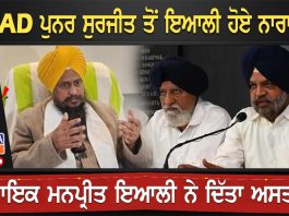SAD ਪੁਨਰ ਸੁਰਜੀਤ ਤੋਂ ਇਆਲੀ ਹੋਏ ਨਾਰਾਜ਼, ਦਿੱਤਾ ਅਸਤੀਫਾ | Manpreet Ayali